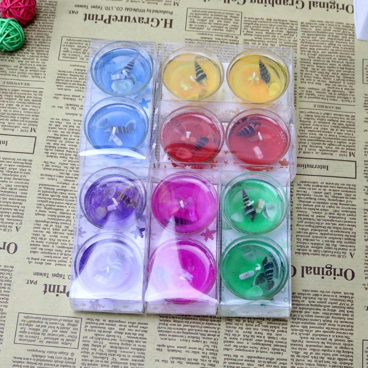 Чаша shaped свечи ремесла желе творческий подарок на день рождения практичный