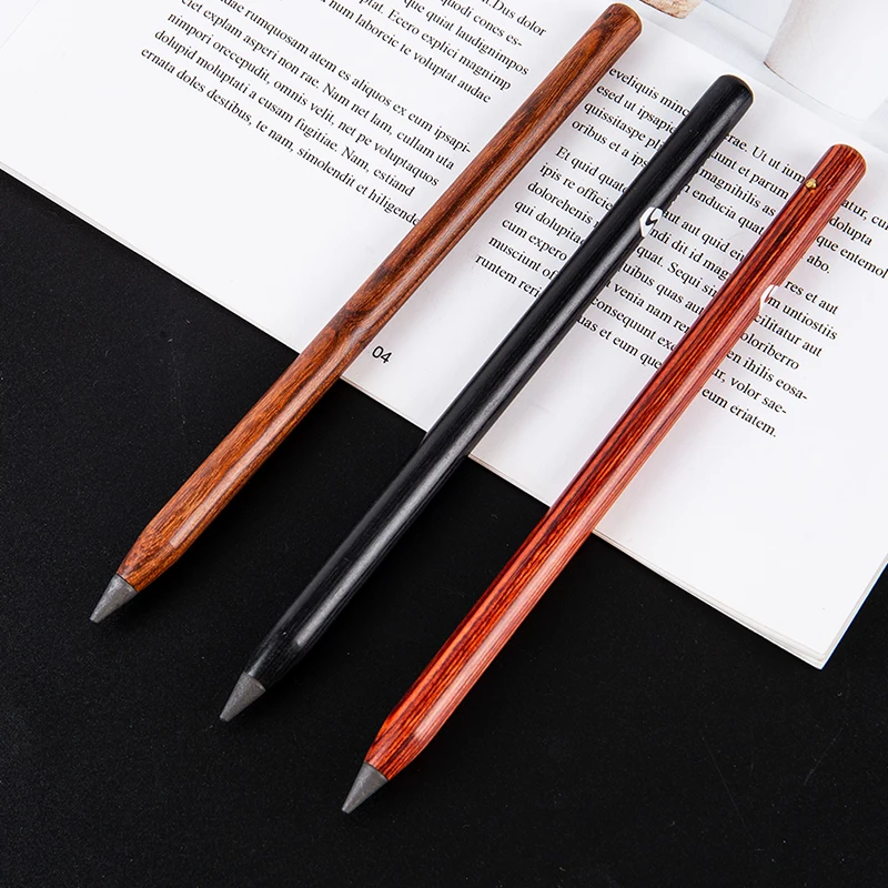 

Unlimited Writing Eternal Pencil Wooden Without Ink Signature Pen Office Everlasting Stationery Pencil Business Supplies Pen