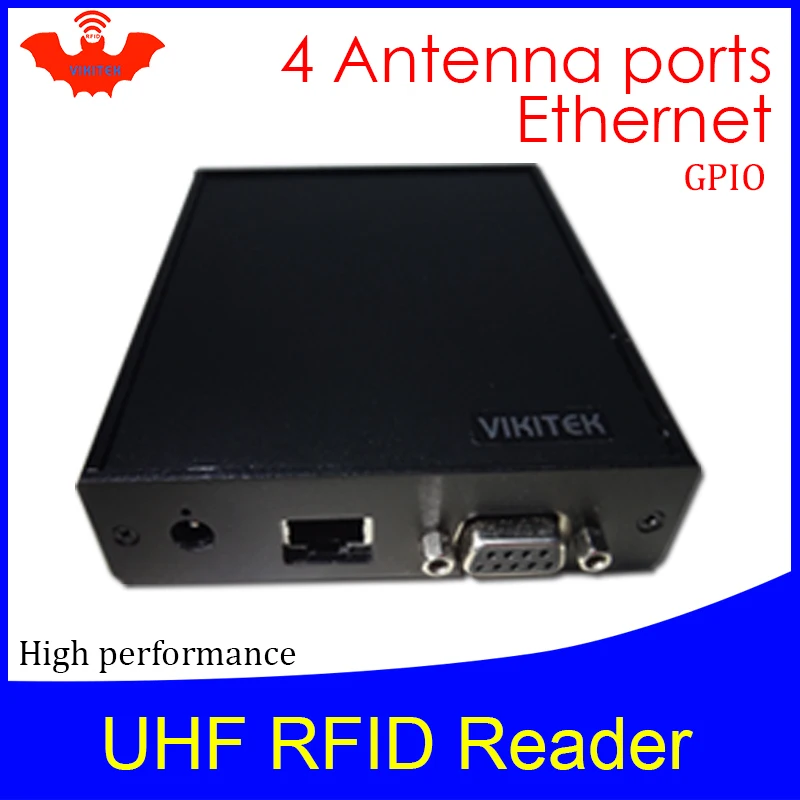 UHF RFID считыватель impinj r2000 4 антенный порт ethernet 915 МГц для складской логистической