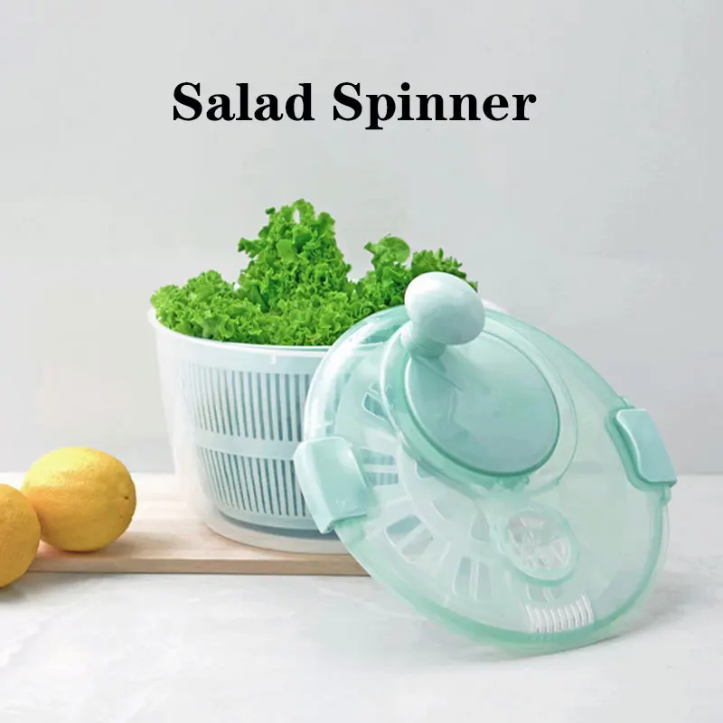 

New Vegetable Salad Spinner Salad Fruit and Dehydrater Drain Basket Household Vegetable and Fruit Cleaning Kitchen Tool Gadgets