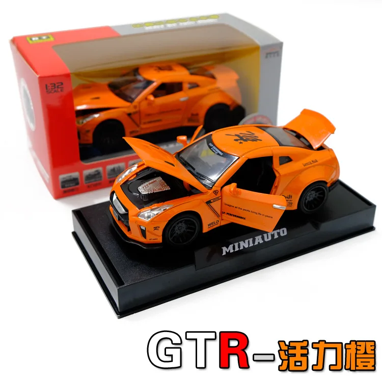 1:32 japanes GTR гоночная модель автомобиля из сплава Diecasts игрушечные автомобили