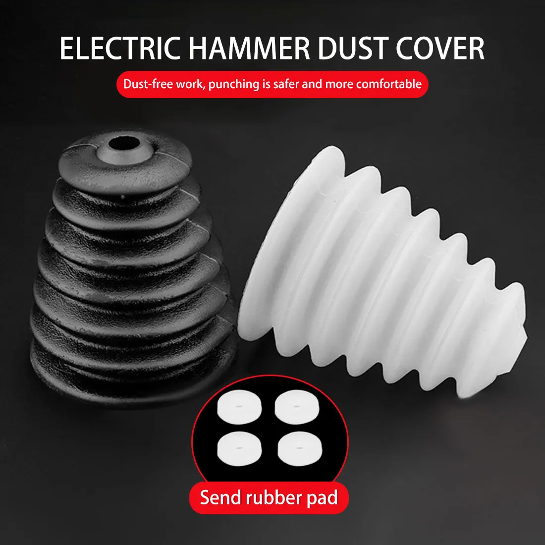 

Electric Drill Rubber Dust Cover Hammer Impact Drill Dust Collector Device Dustproof Power Tool Accessories
