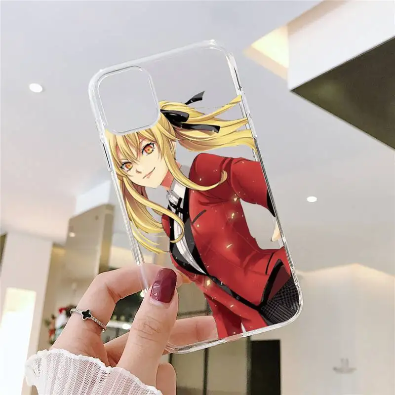 

Kakegurui Jabami Yumeko Anime Phone Cases Transparent soft For iphone 5 5s 5c se 6 6s 7 8 11 12 plus mini x xs xr pro max