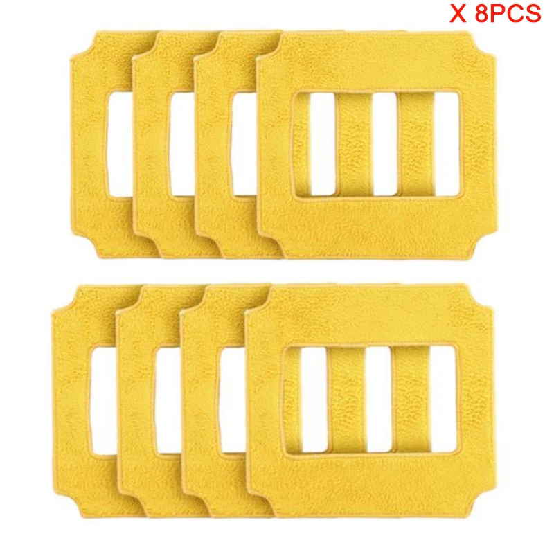 

8pcs Original Yellow Mops Clean Cloth Mop for Auto Robot Window Cleaner Win660/RL880/RL1188/QHC004/RL2988/RL3988