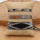 Комплект браслетов ручной работы Go2boho Miyuki, плетеный браслет для женщин, новинка 2021, бисер Pulsera, Женские Ювелирные изделия, мексиканская бижутерия