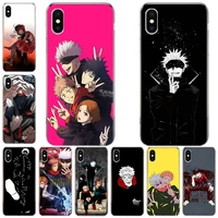 hot jujitsu kaisen animation phone case for apple iphone 13 pro max 12 mini 11 x xs xr 8 7 6 6s plus se 2020 5 5s cover shell co