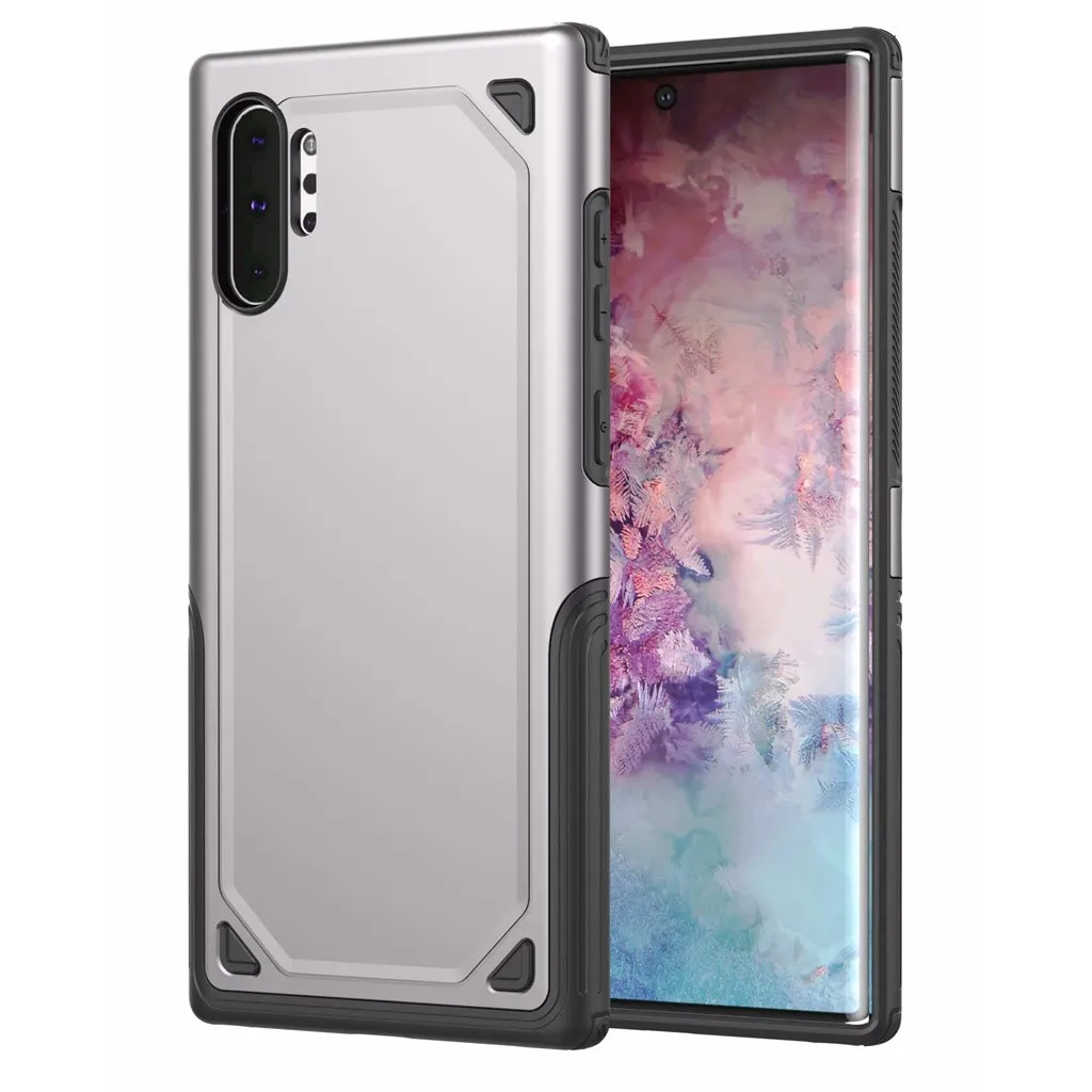 

For Samsung Galaxy Note10+ Fibre Ultra thin 4 Corners Antifall Case Cover