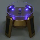 Светодиодный ная Солнечнаяаккумуляторная вращающаяся подставка для ювелирных изделий 360 Dergee