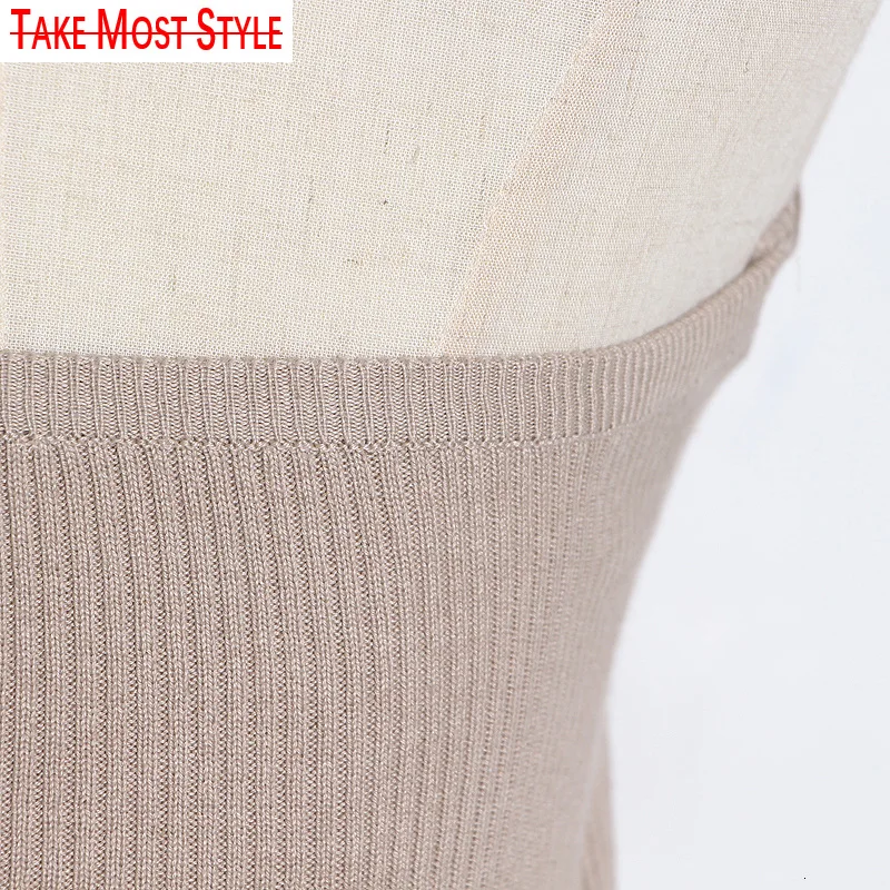 

Elegant Sleeveless Sexy Women Sweater Halter Off Shoulder Slim Knitted Tops Female Fashion Summer 2021 Clothes Tide Pullover