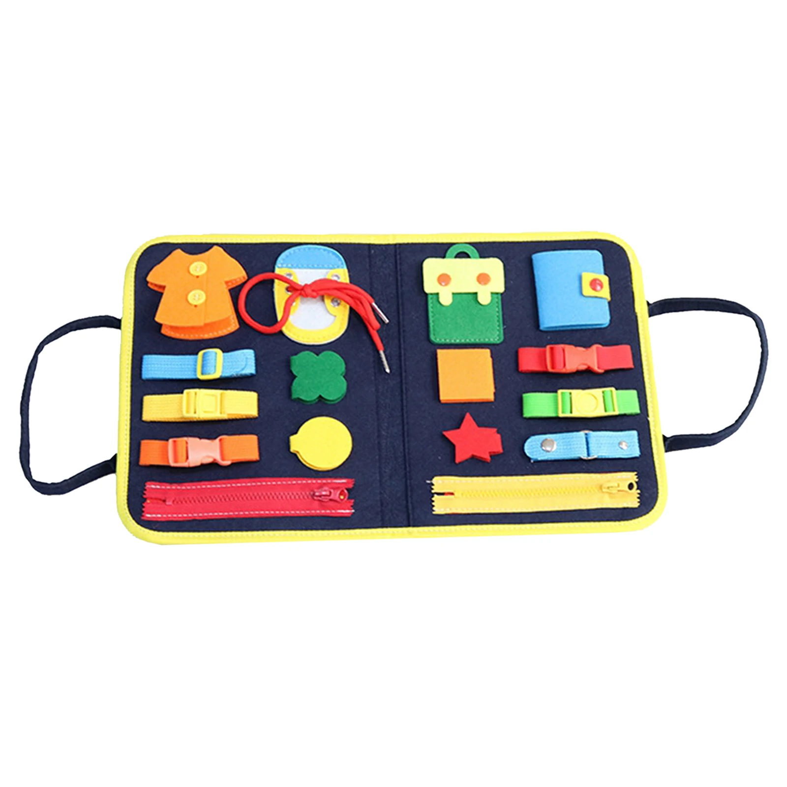 

Kids Montessori Toys Busy Board Buckle Training Educational Sensory Board