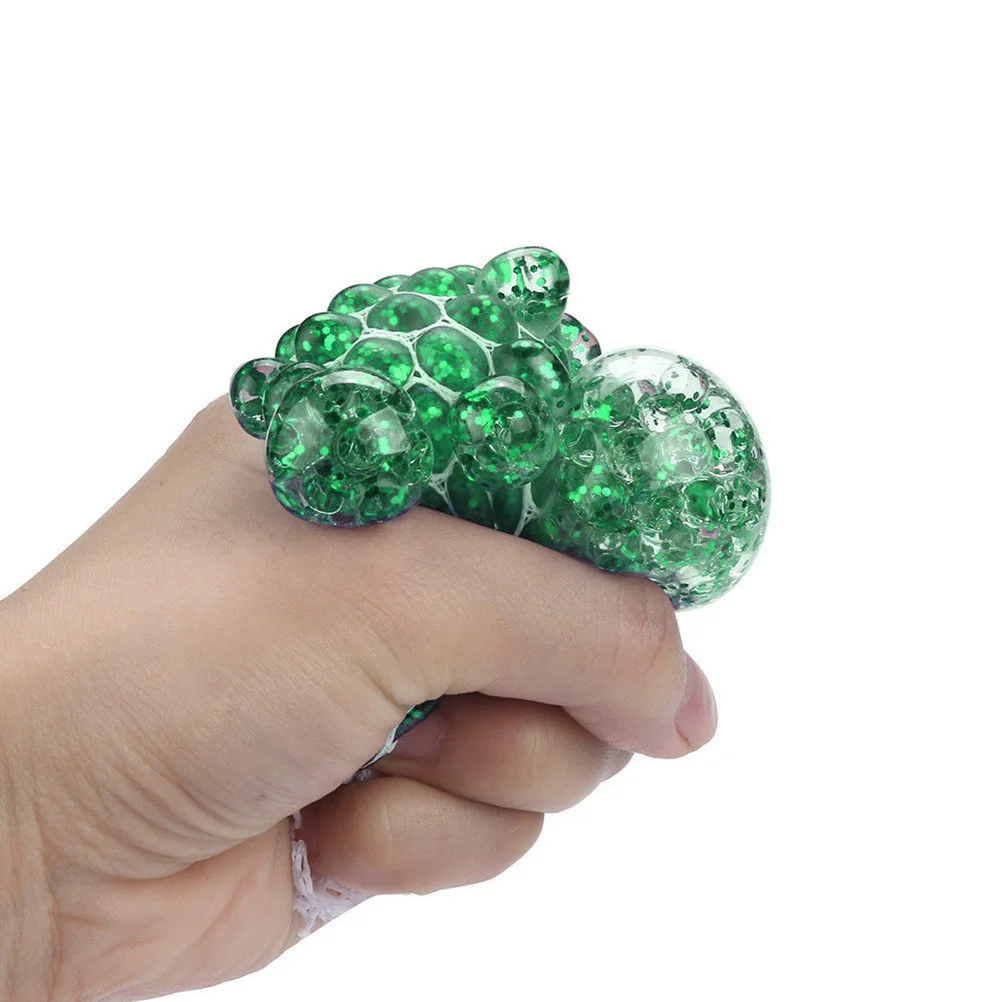 

4PCS Kids or Adults Stress Relief Squeeze Fidget's Toys for Anxiety Balls Toys Rainbow Novetly Squeeze Ball Mesh Squishy Balls