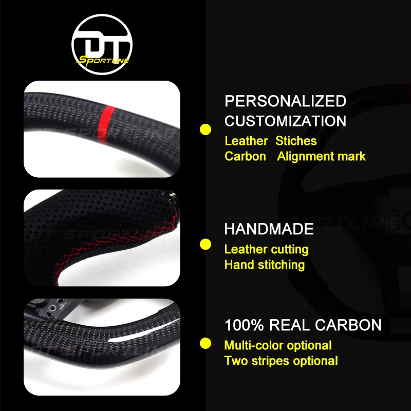 

For bm F32 G30 LED Steering Wheel Trims Replacement Accessories F22 X5 X4 X3 race display led screen carbon fiber steering
