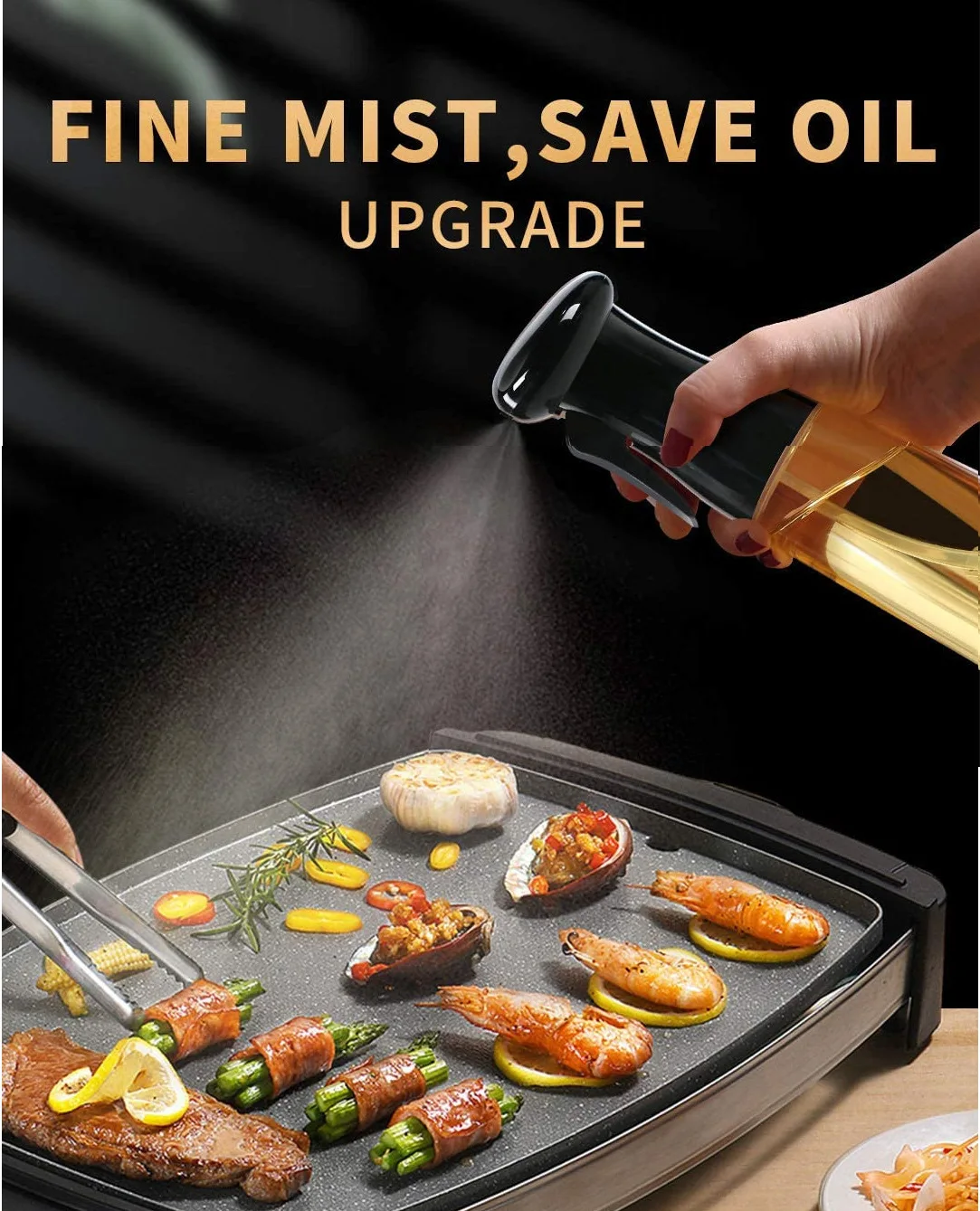 

Kitchen Baking Oil Cook Oil Spray Empty Bottle Vinegar Bottle Oil Dispenser Cooking Tool Salad BBQ Cooking Glass Oil sprayer