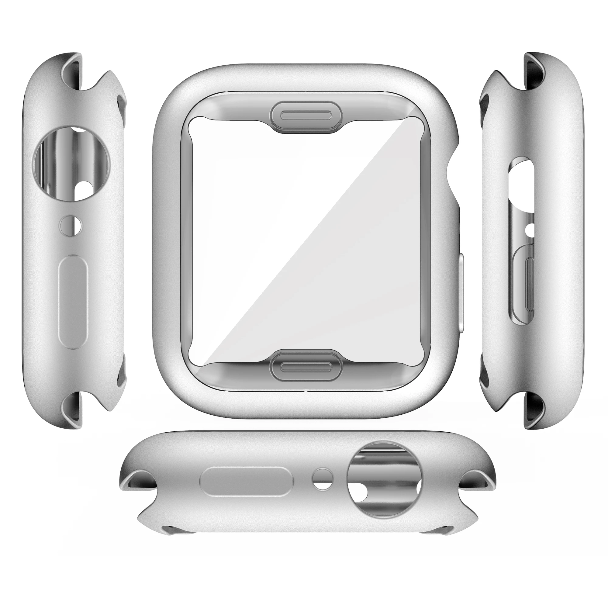 

Watch Cover case For Apple Watch series 6 se 5 4 3 2 1 case 42mm 38m Slim TPU case Screen Protector for iWatch 6 5 4 40mm 44mm