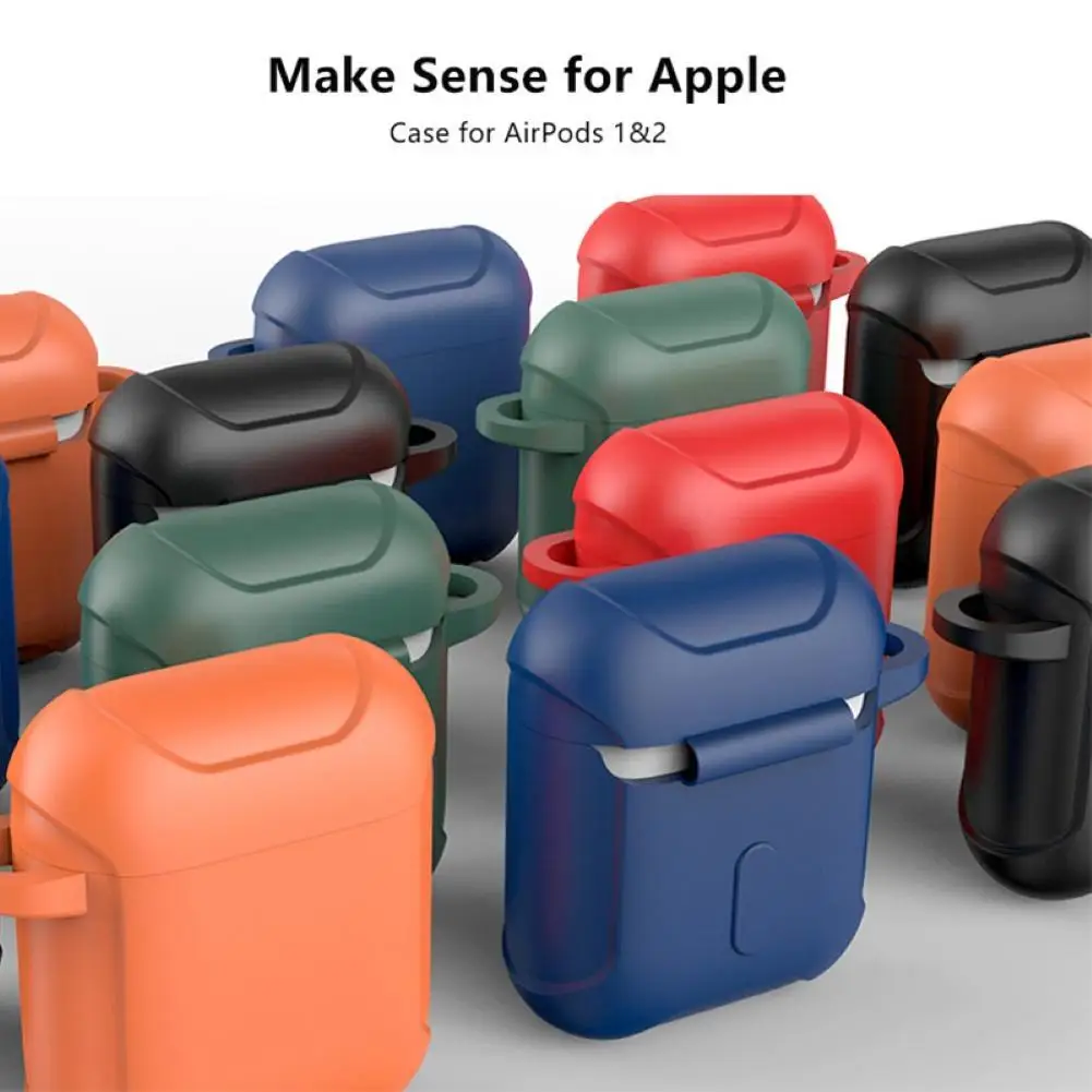 

Подходит для AirPods 1/2 4 противоударный силиконовый защитный чехол для Bluetooth гарнитуры