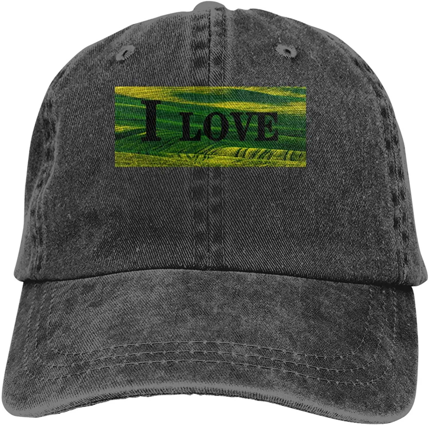 

I Love Autumn Sports Denim Cap Adjustable Unisex Plain Baseball Cowboy Snapback Hat