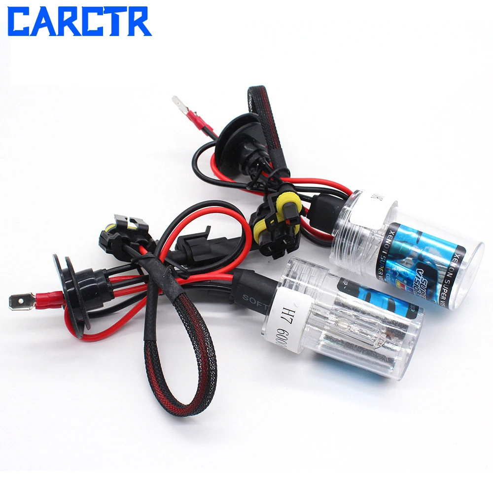 

CARCTR Car Headlight Bulbs Xenon Lamp HID Car Headlight H7 Bulbs H1 H3 H11 6000K 35W 9005/HB3 9006 880/881 Xenon Lights 2 PCS