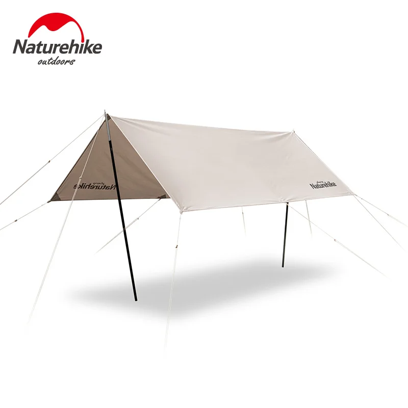 Online Naturehike Outdoor Ultra Licht Camping Baumwolle Tuch Baldachin 5-8 Person Baldachin Sonnenschirm Familie Wasserdichte Plane Zelt NH20TM003