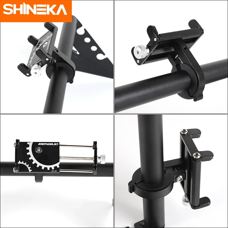shineka gps stand for suzuki jimny jb74 2019 car mobile phone holder support bracket rod accessories for suzuki jimny 2019 2020 free global shipping