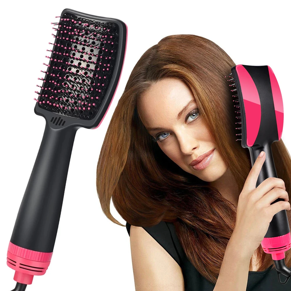 

New Hair Dryer Brush Brosse Soufflante Cheveux Hairdryer Brush 2 in 1 Hair Dryer & Volumizer Salon Hot Air Comb Hot Comb