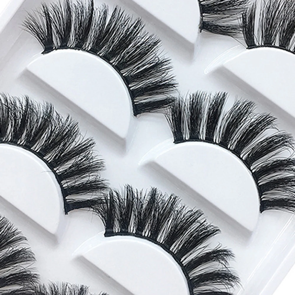 Набор накладных ресниц ручной работы густые длинные 3d-ресницы из искусственного