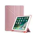 Чехол для iPad Pro 11 10,5 9,7 2016 2017 2018 2020 с карандаш держатель PU кожаный чехол для iPad Air 1 2 3 10,2 2019 чехол-накладка из ТПУ чехол