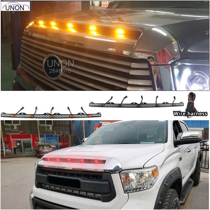Решетка радиатора средней сетки для Toyota Tundra Модифицированная от 2014 до 2020 крышка