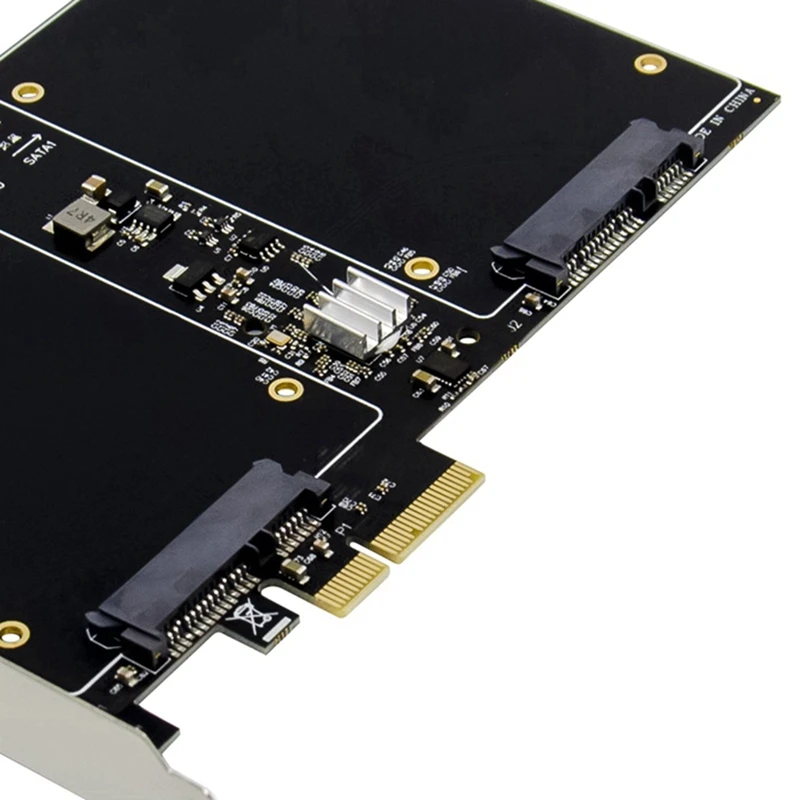 

PCI-E X2 SATA3.0 RAID Controller Card Compatible with 2.5-Inch Full-Size SSD/HDD 88SE9230