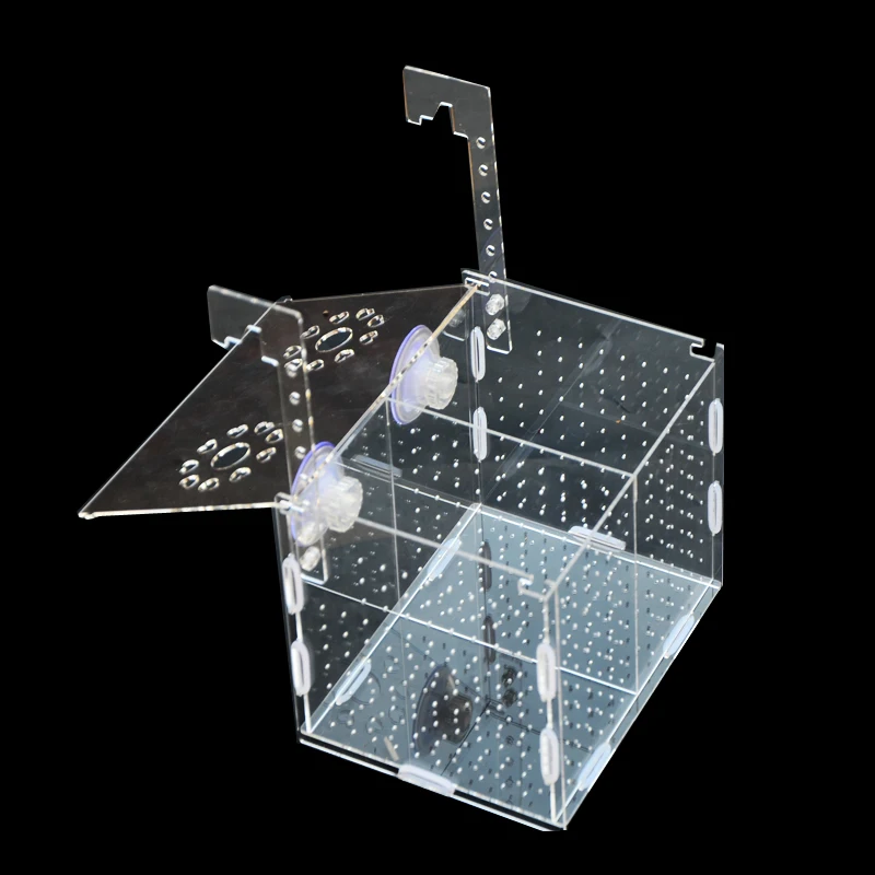 Акриловый контейнер для аквариума коробка большого размера разведения рыб и фри