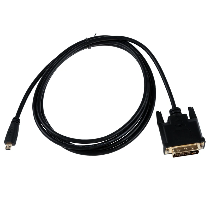 

1,8 м 6 футов Micro HDMI штекер DVI 24 + 1 штекер кабель для HD TV Full HD TV