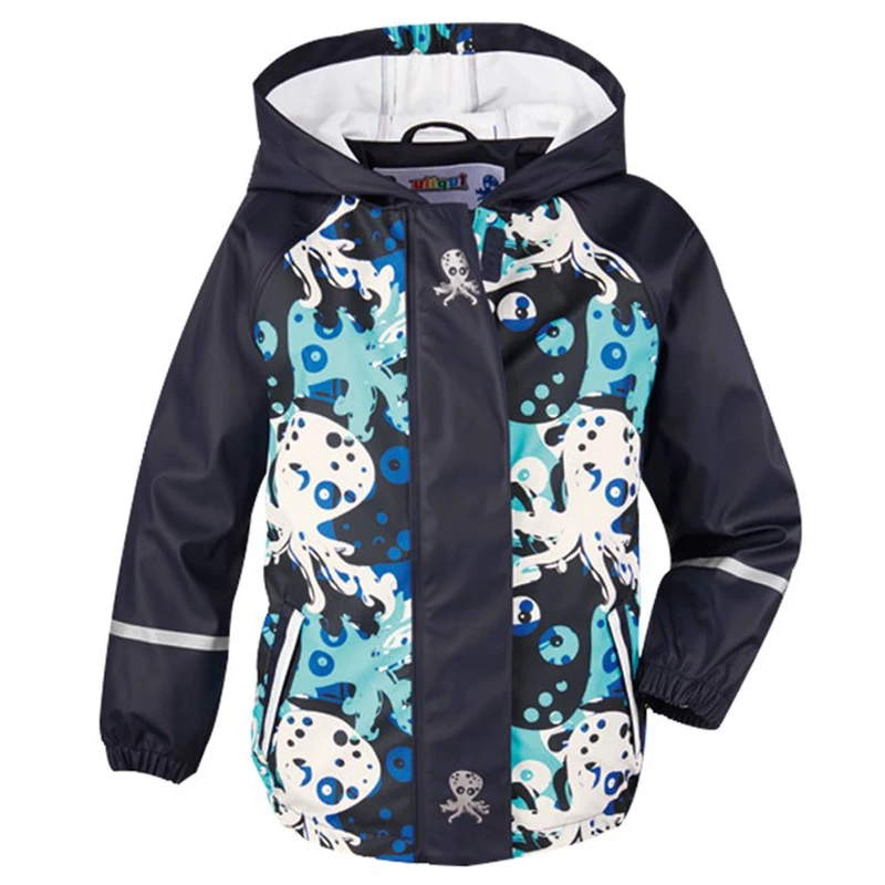 Spring summer and autumn new children's PU leather poncho raincoat waterproof windproof | Детская одежда и обувь