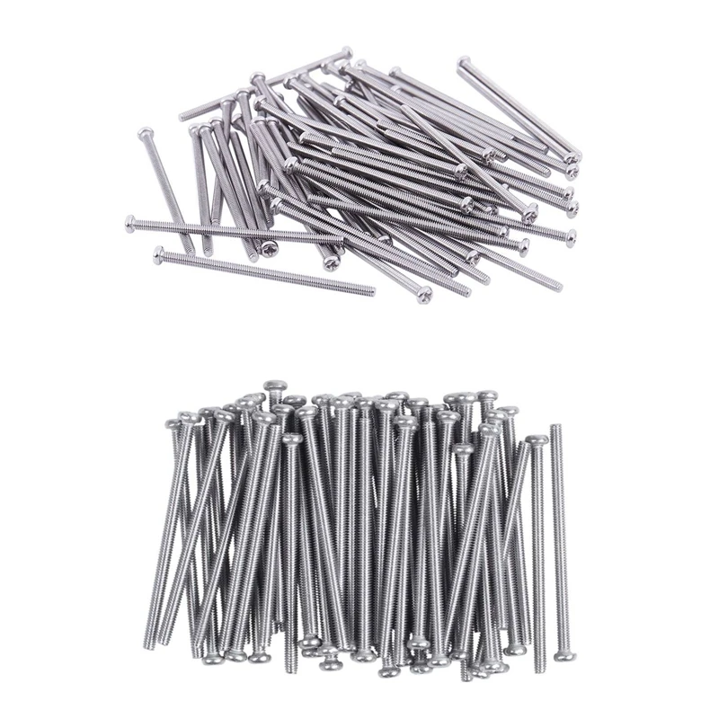 

60 Pcs M2.5 X 40Mm Phillips Round Head Screws Bolt & 60 Pcs M2 X 40Mm Round Head Screws Bolt