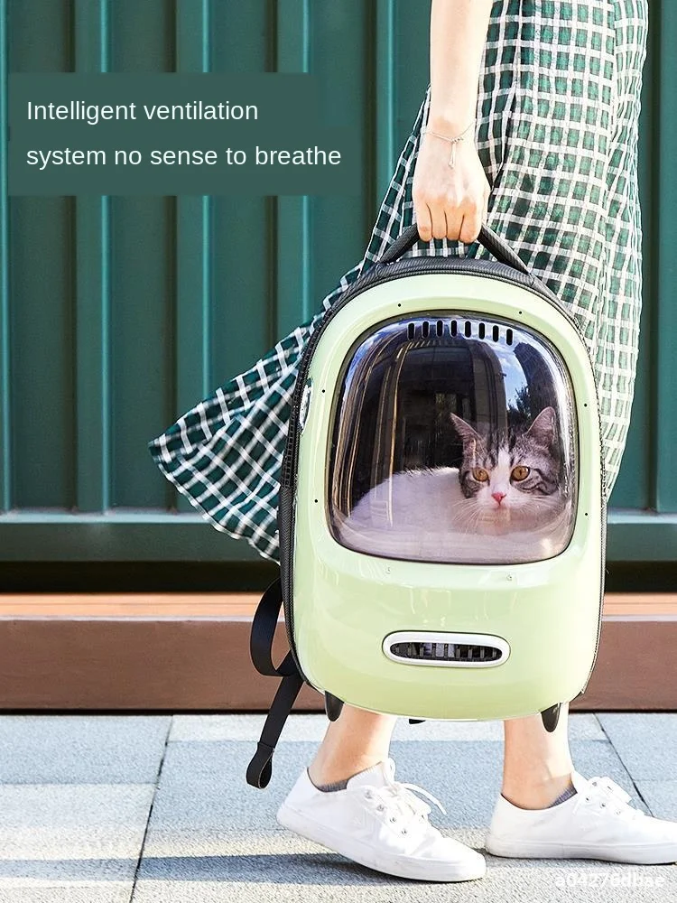 

PETKIT Carrier for cat,Cat backpack,Pet bag,Travel Cat Handbag Fresh air portable space capsule double shoulder ventilation