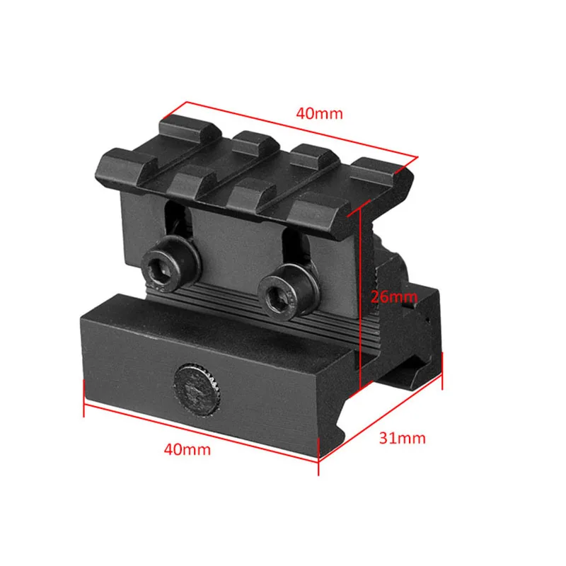 20 мм регулируемый металлический рельс с градиентом высоты направляющий красной