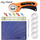 6 шт. 45 мм набор резаков, режущий коврик, линейка для лоскутного шитья и швейные зажимы для матерчатая ткань, кожи, сделай сам, швейное ремесло