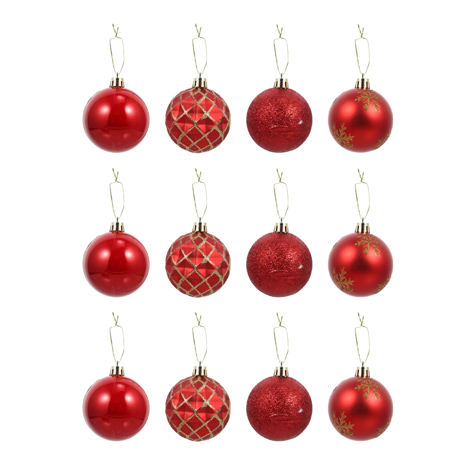 

12Pcs Christmas Decorative Pendants Christmas Balls Christmas Tree Pendants