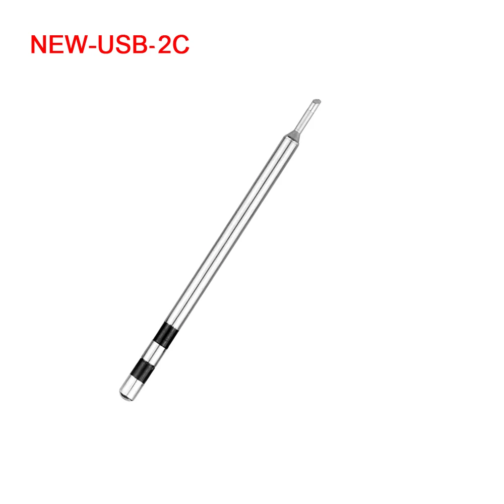 2C Soldering Tip NEWACALOX USB 10 Вт DC5V паяльник 5 шт. нержавеющая сталь сварочные наконечники I/K/BCS/2C/2.4D специально для PX-988USB паяльник - Цвет: 2C Soldering Tip