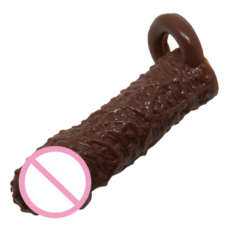 BAILE Реалистичная клетка для пениса двойное кольцо многоразовые презервативы