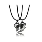 Ожерелье магнитное из нержавеющей стали с проекцией Я тебя люблю на 100 языках, 2 шт.