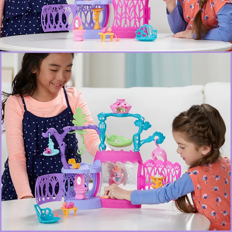 

Hasbro игрушки My Little Pony фантастический водный мир, набор для девочек, игровой домик, игрушки, аниме, фигурки героев, куклы пони, набор игрушек, де...