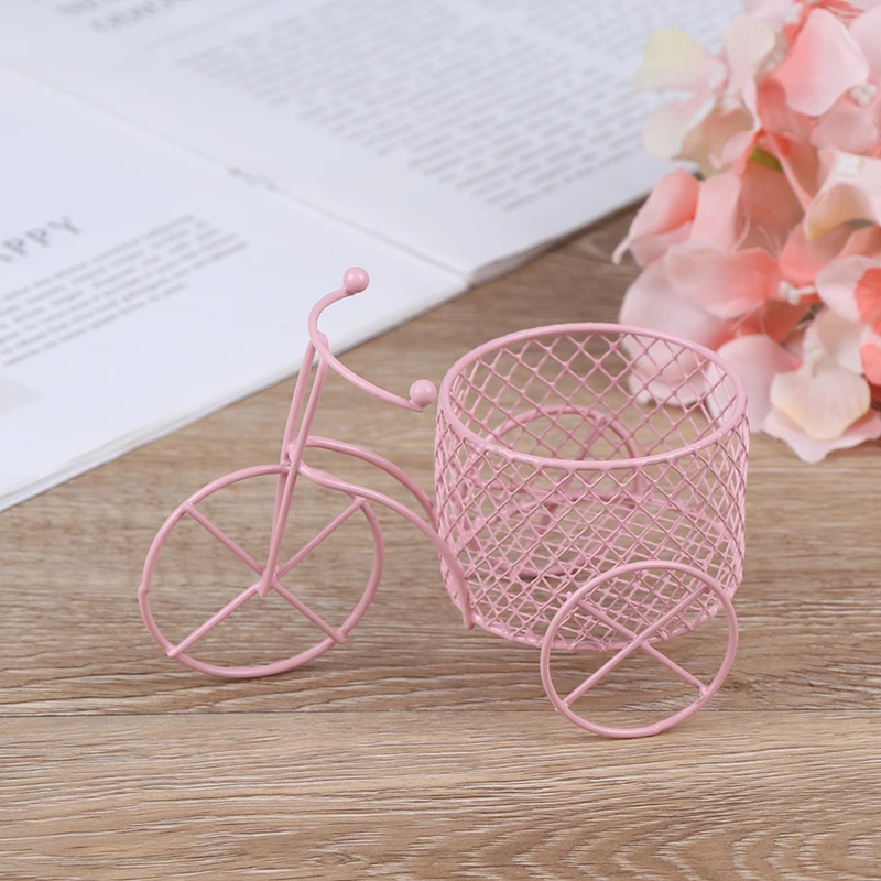 

Photography Prop Art Wedding Decoration 3 Colors Tricycle Powder Puff Sponge Display Stand Container Holder