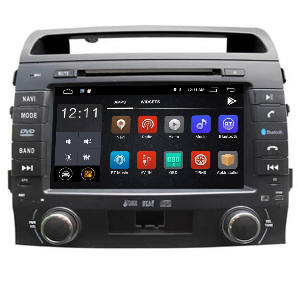 Автомобильный мультимедийный DVD-плеер плеер на Android 10 8 дюймов 2DIN с GPS для Toyota Land