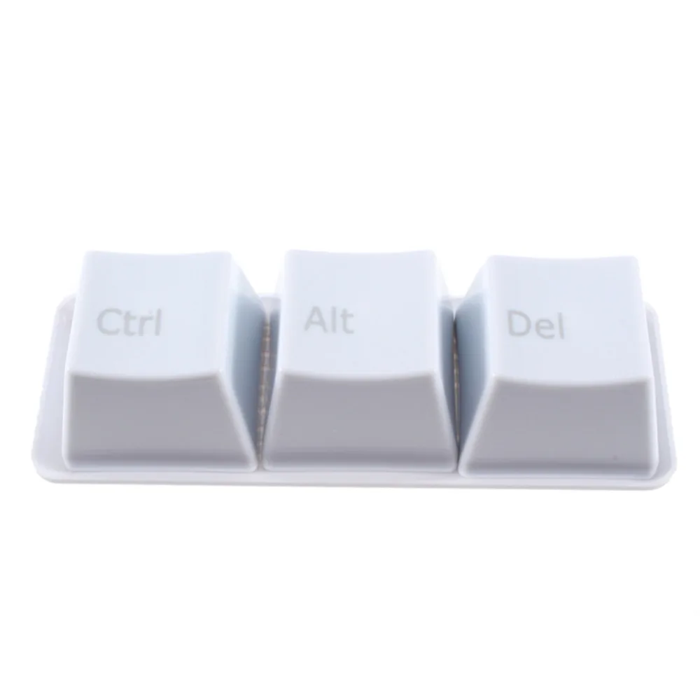 3 Stks/комплект модный Ctrl Alt Del Keyboard Key кофейная чайная чашка клавиатура дизайн