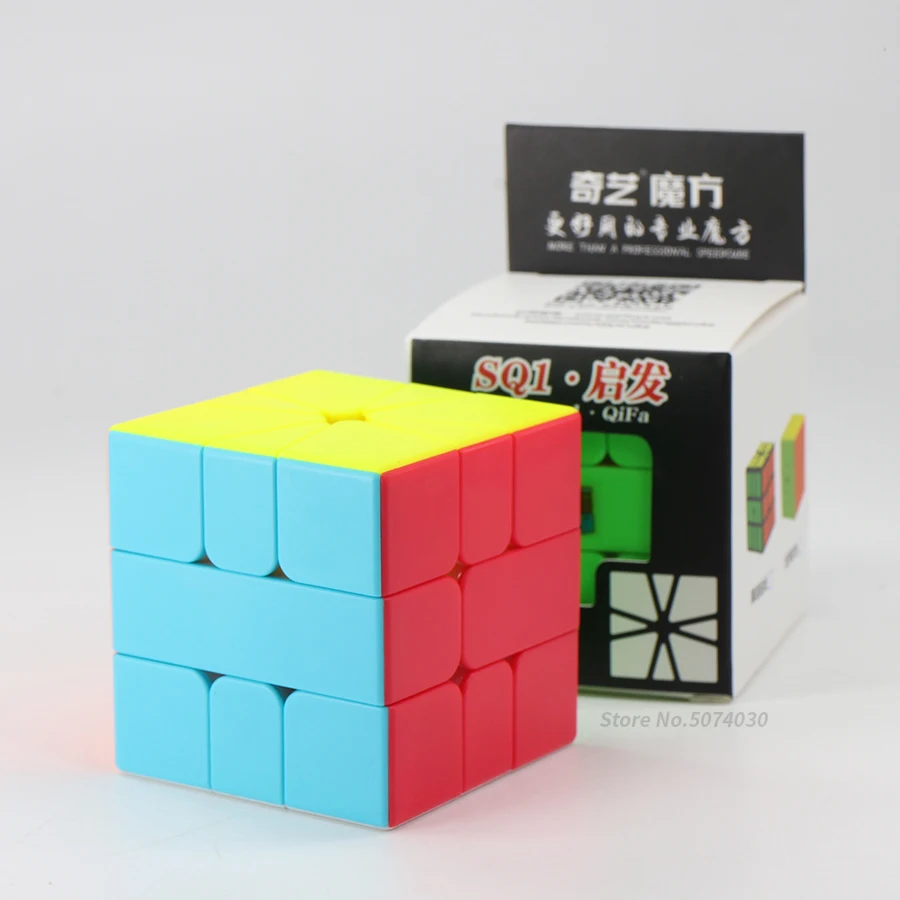 Qiyi Qifa SQ1 куб 3x3x3 кв-1 магический скоростной черная головоломка без наклеек
