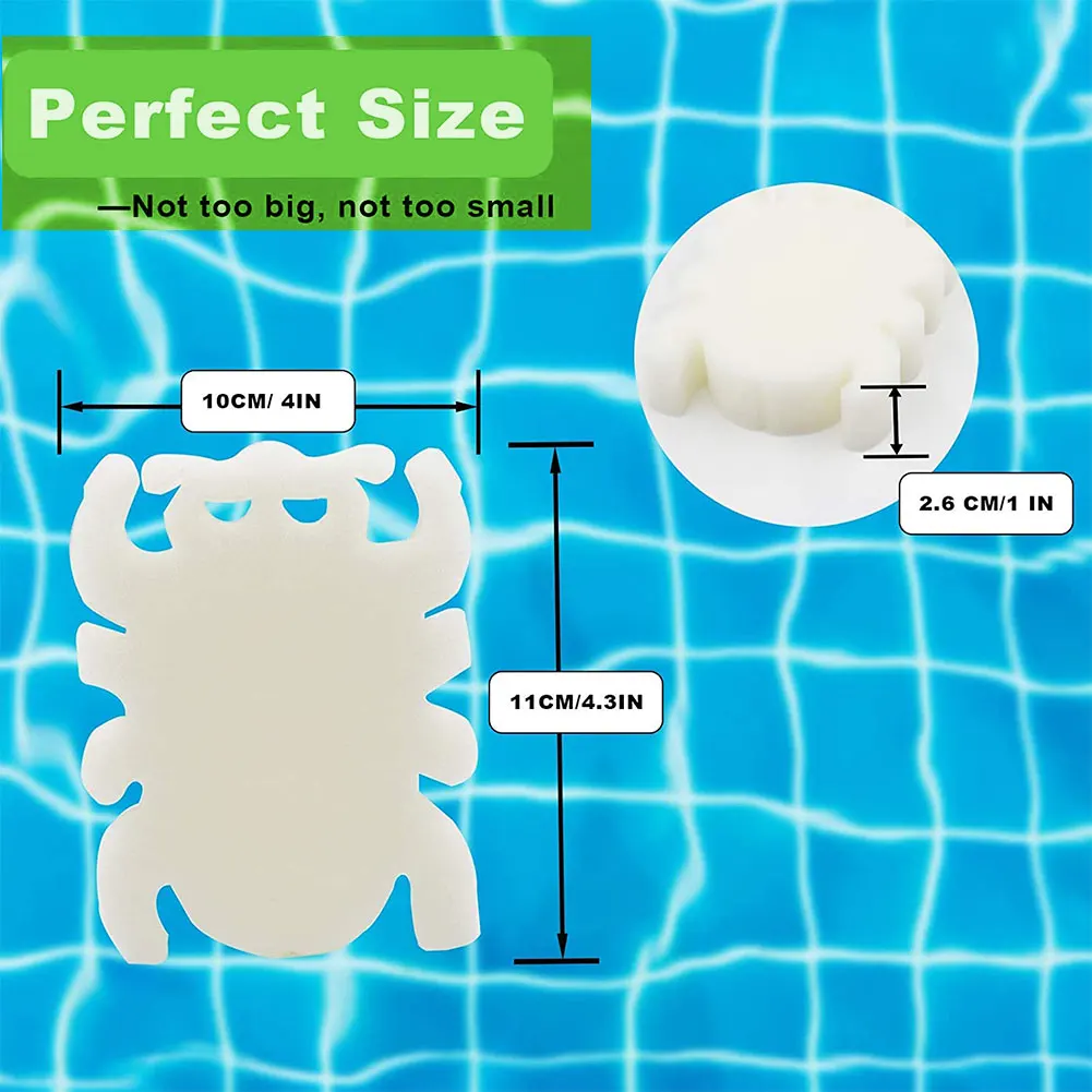 

16PCS Oil Absorbing Sponge Scum Filter Dirt Foam Remover Spider Shape Clean Accessories For Swimming Pool Hot Tub Spa Cleaners