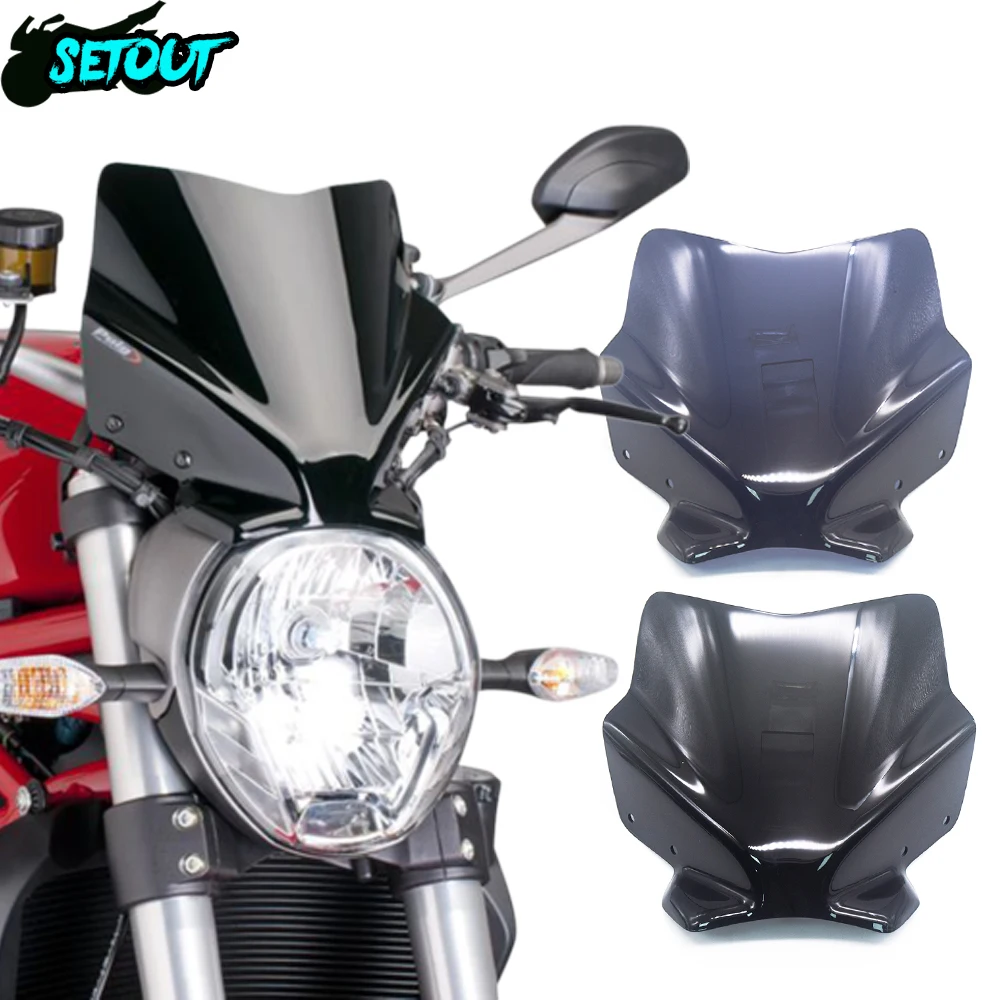 Спортивный Туризм ветрозащитный козырек Переднее стекло для DUCATI Monster 797 M797 MONSTER 821