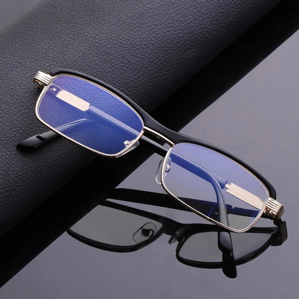 1 шт. новые очки для чтения с защитой от синего света металлические компьютерные