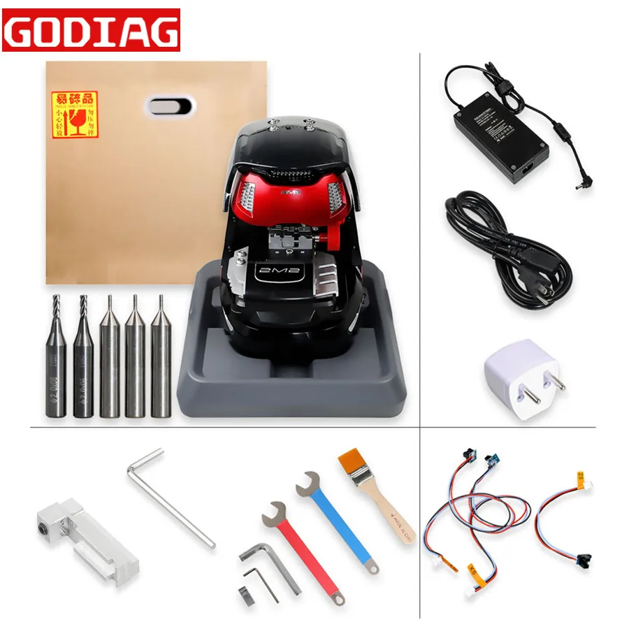 Новейшая автоматическая машина для резки автомобильных ключей 2M2 Magic Tank работает