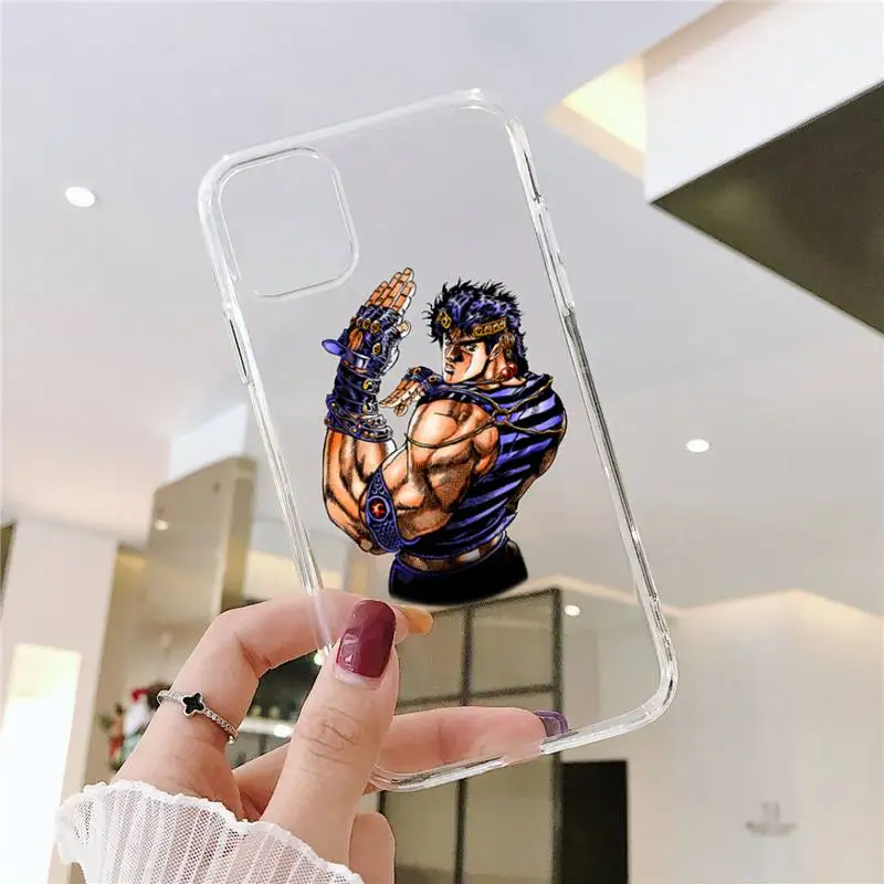 

JoJo's Bizarre Adventure JoJo Anime Phone Case Transparent soft For iphone 5 5s 5c se 6 6s 7 8 11 12 plus mini x xs xr pro max