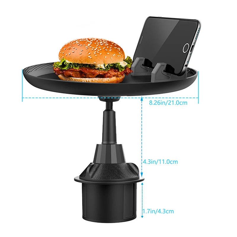 multi functional stable security non skid car phone holder tray car cup phone holder with meal table free global shipping